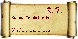 Kuzma Teodolinda névjegykártya